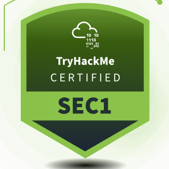 TryHackMe SEC1 Cyber Security 101 Certificate